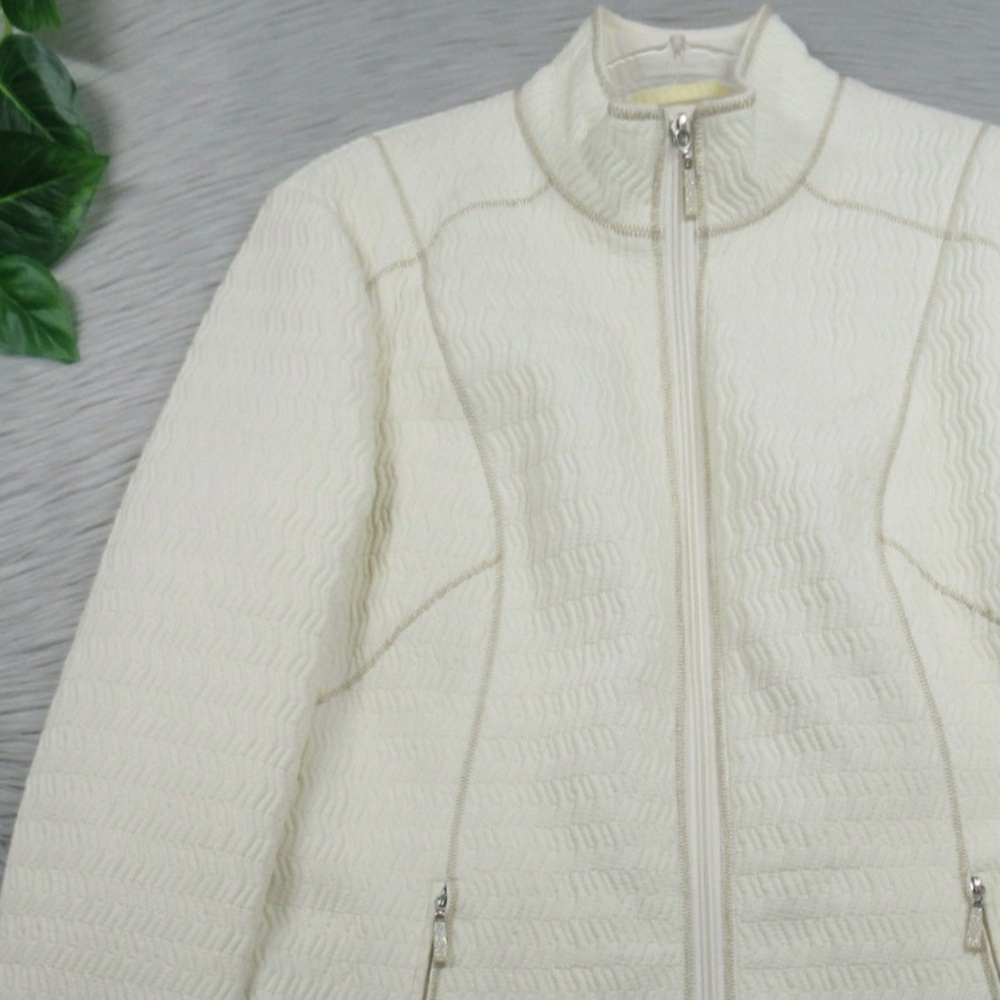 Pendleton Quilted Zig-Zag Jacket Zip Front High C… - image 3